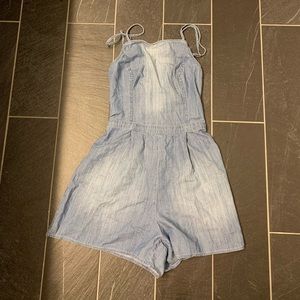 Hollister denim romper